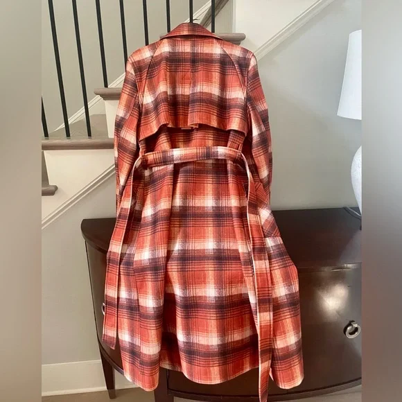 NVLT Plaid Print Overcoat - Picture 2 of 13